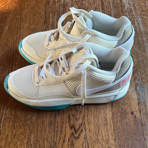 NWOT Ja Morant White and Teal Athletic Sneakers - Picture 1 of 7